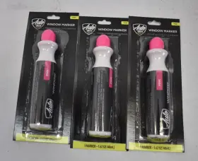 Wm145 Auto Drive Lot Of 3 Window Markers Pink Rose 48ml 2.05oz For Clean Glass #2 Wm145 Auto Drive Lot Of 3 Window Markers Pink Rose 48ml 2.05oz For Clean Glass #2
