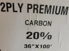 36-20-100 Diablo Sol-x Film - 36 Inch X 100 Ft Roll 2 Ply 20% Window Tint Carbon Car Home 36-20-100 Diablo Sol-x Film - 36 Inch X 100 Ft Roll 2 Ply 20% Window Tint Carbon Car Home