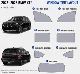 East Coast Reproductions 400006603 2023 - 2026 Bmw X1 Luxury Hd 2 Optical 5% Or 15% Nano Ceramic Window Tint