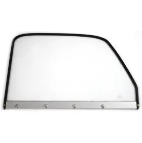 Do07-47wr Golden Star Door Window Glass And Frame 1947-1950 Chevy Pickup Black F