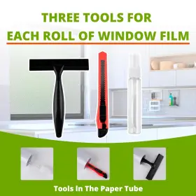 Tmgj-0005 Htvront Window Film Kit - 3 Pcs Privacy Installation Tools With F #2