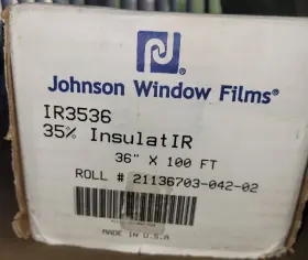 Ir3536 Johnson Window Film Insulatir Nano Ceramic 35% 36 Inch 100ft Ft Tint Roll