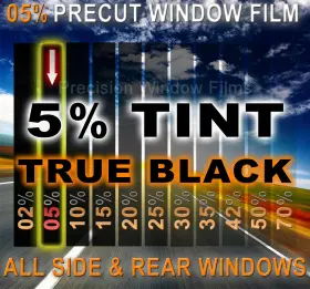 Precision Window Films 122320150510 Precut Film 5% Vlt Limo Black Tint For 2021-2025 Acura Tlx 4dr Sedan Precision Window Films 122320150510 Precut Film 5% Vlt Limo Black Tint For 2021-2025 Acura Tlx 4dr Sedan