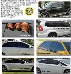 79954258768554 Precision Window Films Nano Carbon Film Precut All Sides And Rears For 2020 - 2024 Jeep Gladiator #2