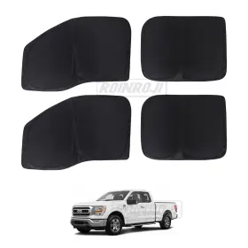 Yj-20250410-1 Roinroji Pickup Front Side Windows Shades Sun Uv Rays For Ford F150 Crew Cab 2015-2020