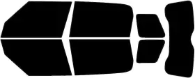 De95-9e23 Rvinyl C-wt-011--de95-9e23 Precut Window Tint Kit For Mini Countryman 2011-2016 Black 5% No Bubble