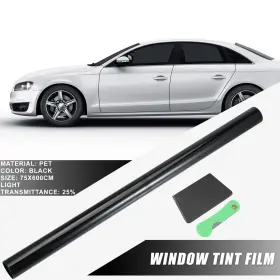X236 X Autohaux 723115298901 1 Set Universal Car Window Tint Film Tinting Dark Black 25% 75x600cm 30 Inch X236 X Autohaux 723115298901 1 Set Universal Car Window Tint Film Tinting Dark Black 25% 75x600cm 30 Inch