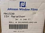Johnson Window Film 15% Marathon 30" X 100 Ft MN1530 New Roll... Fixed Price $249.00.